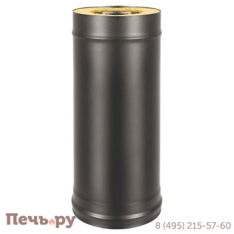 Сэндвич-труба Везувий Black (AISI 430/0,5мм + Оц.) L-0,5м фото