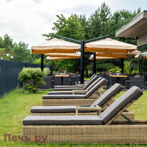 Шезлонг 4SiS Рим с подушкой, цвет соломенный фото 7