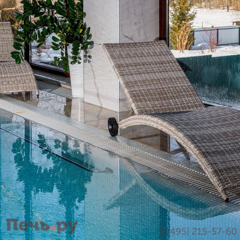 Шезлонг AGATA бежевый без матраса фото 2