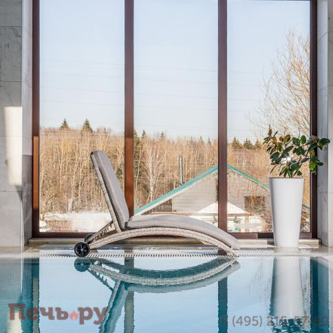 Шезлонг AGATA бежевый с матрасом фото 6