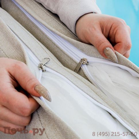 Шезлонг AGATA коричневый с матрасом фото 8