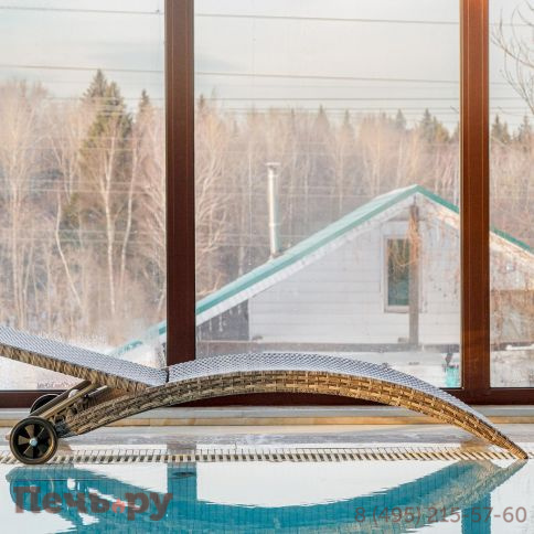 Шезлонг AGATA серый без матраса фото 4