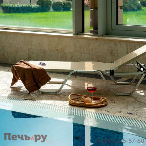 Шезлонг Gardeck Dias алюминиевый, бежевый фото 19