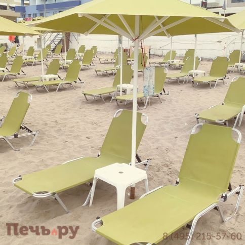 Шезлонг Gardeck Dias алюминиевый, бежевый фото 20