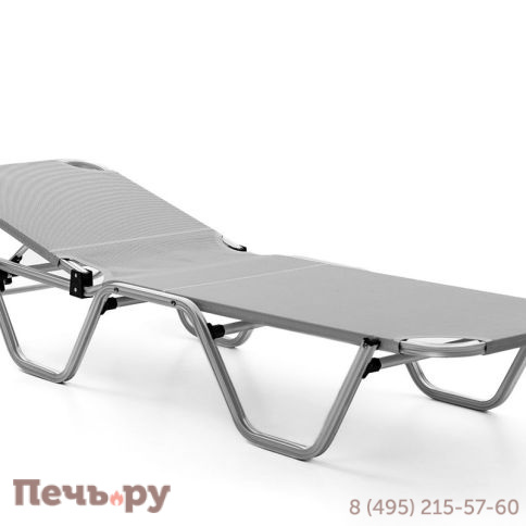 Шезлонг Gardeck Dias алюминиевый, серый фото 3