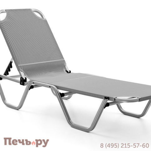 Шезлонг Gardeck Dias алюминиевый, серый фото 6