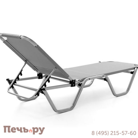 Шезлонг Gardeck Dias алюминиевый, серый фото 9