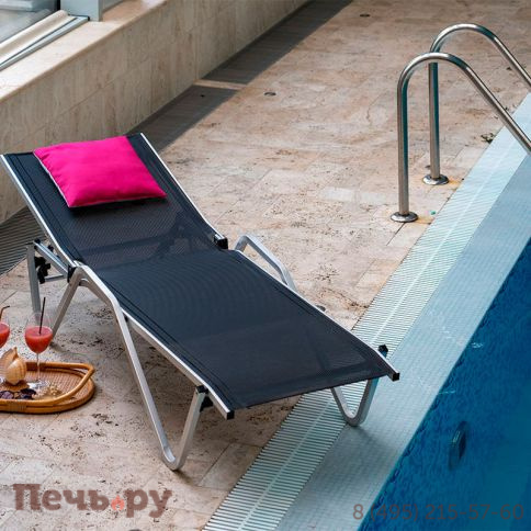 Шезлонг Gardeck Hera алюминиевый, антрацит фото 20