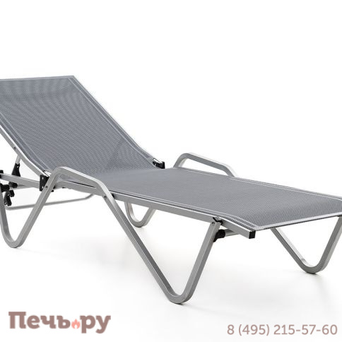 Шезлонг Gardeck Hera алюминиевый, серый фото 3