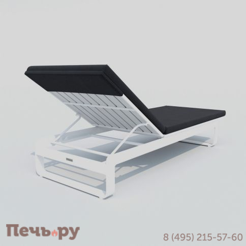 Шезлонг LETTO антрацит - белый каркас фото 7