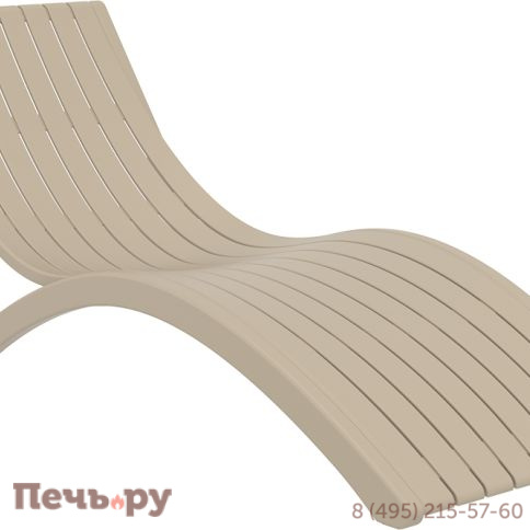 Шезлонг-лежак пластиковый Slim 234/087-5697 фото