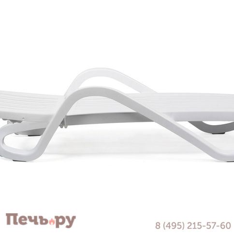 Шезлонг Gardeck Nardi Eden с подлокотниками, белый фото 3