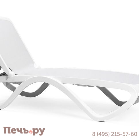 Шезлонг Gardeck Nardi Omega без подлокотников, белый фото