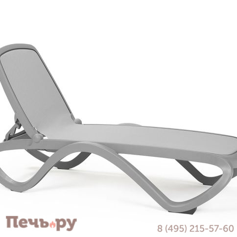 Шезлонг Gardeck Nardi Omega Nardi Omega без подлокотников, серый фото