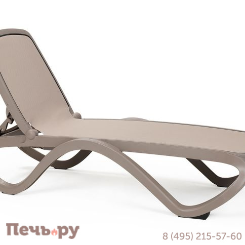 Шезлонг Gardeck Nardi Omega без подлокотников, тортора фото