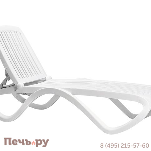 Шезлонг Gardeck Nardi Tropico без подлокотников, белый фото