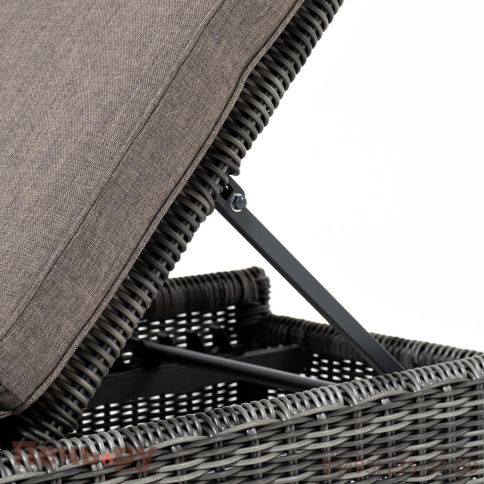 Шезлонг с подушкой 4SiS Рим, цвет графит фото 2