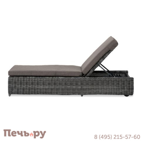 Шезлонг с подушкой 4SiS Рим, цвет графит фото