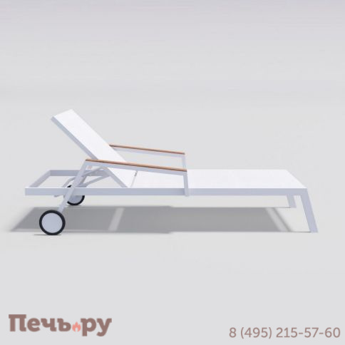 Шезлонг SPONDA белый фото 6