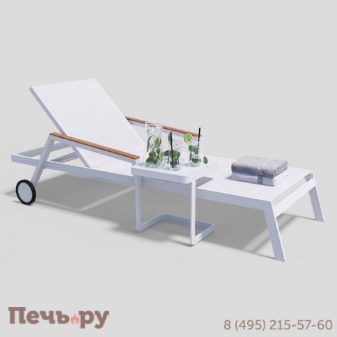 Шезлонг SPONDA белый фото