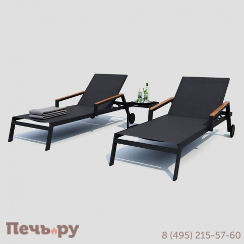 Шезлонг SPONDA карбон фото 4