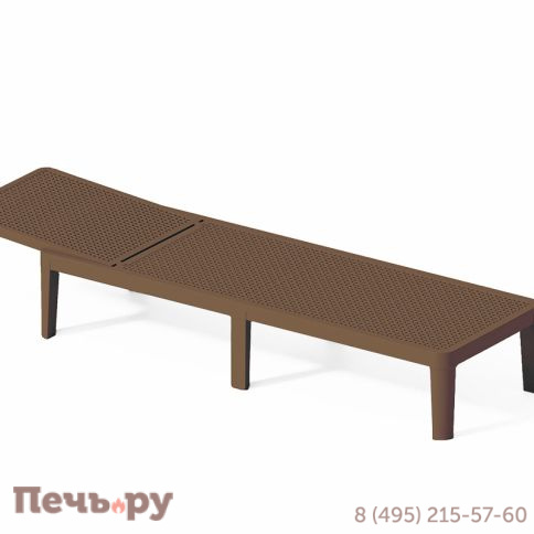 Шезлонг Gardeck Tweet compact, коричневый фото 7