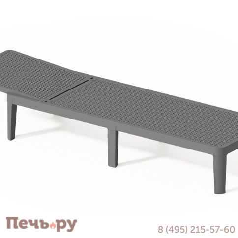 Шезлонг Gardeck Tweet compact, серый фото 7