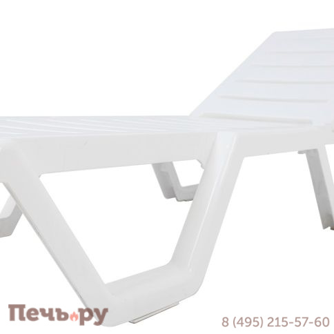 Шезлонг Gardeck Tweet пластиковый белый фото 3