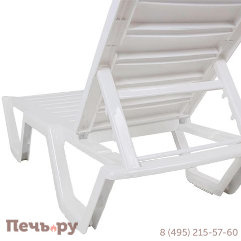 Шезлонг Gardeck Tweet пластиковый белый фото 8