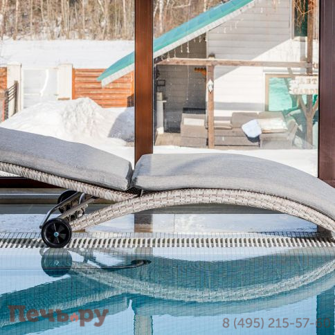 Шезлонги AGATA бежевые с матрасами фото 5