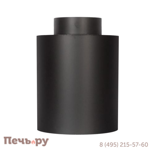 Стакан Lava (сталь 0,7мм/нерж.1мм, черный) фото