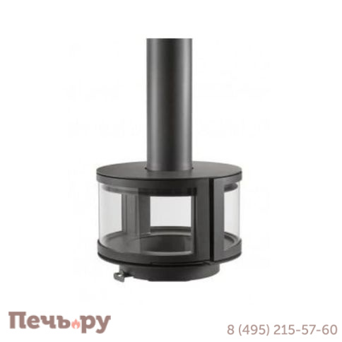 Стальной камин Rocal Ronde Central подвесной фото 3