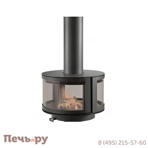 Стальной камин Rocal Ronde Central подвесной фото