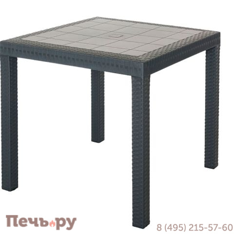 Стол Gardeck B:rattan Dallas 800*800мм, коричневый фото