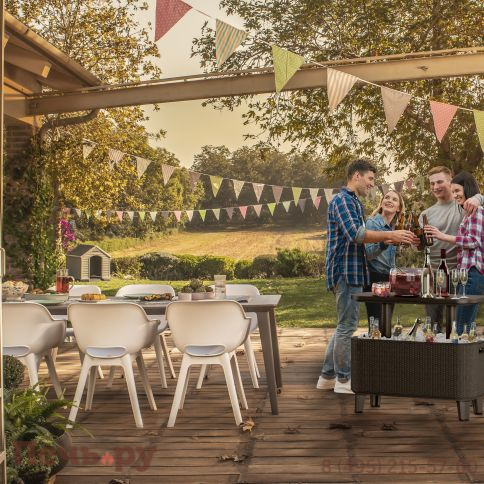 Стол Gardeck Беви Бар (Bevy Bar Large Cool Bar), коричневый фото 8