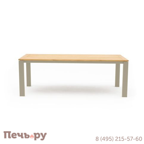 Стол Brafritid Lyon 220 алюминий/тик фото