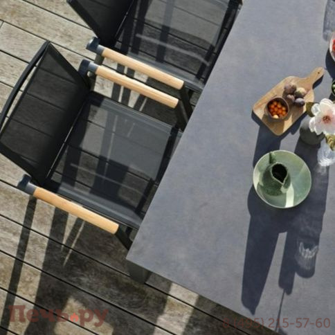 Стол Brafritid Lyon 220 антрацит/серый, алюминий/спеченный камень фото 6