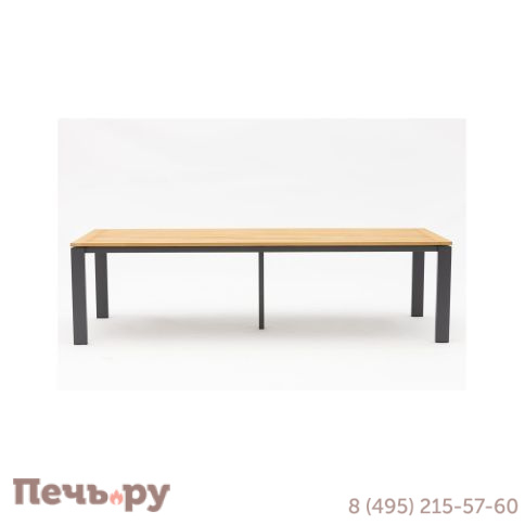 Стол Brafritid Lyon 280 алюминий/тик фото