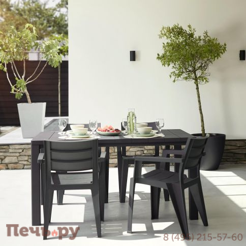 Стол Джули (Julie dining table) графит фото 4