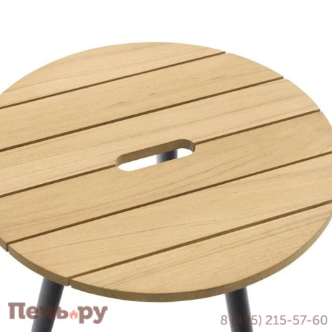 Стол кофейный Brafritid Marine антрацит/натуральный, алюминий/тик фото 5