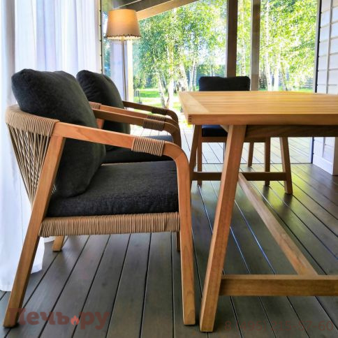 Стол обеденный Ideal Patio LEONOREN из тика 180x90 фото 5