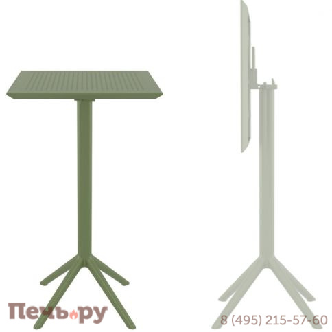 Стол пластиковый барный складной Sky Folding Bar Table 60 234/116-9992 фото
