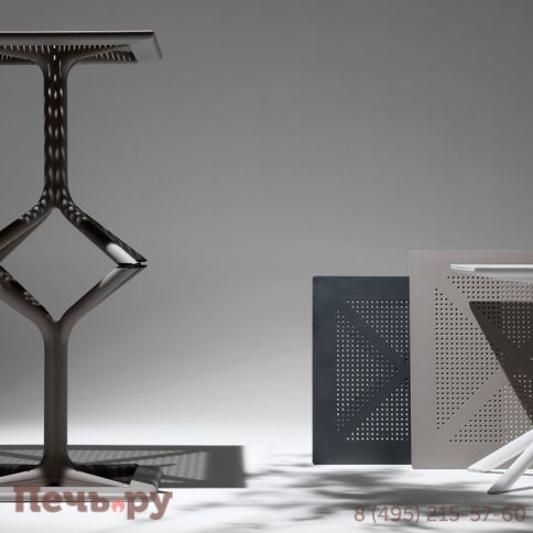 Стол пластиковый обеденный Gardeck Nardi Clip 80, табак фото 2