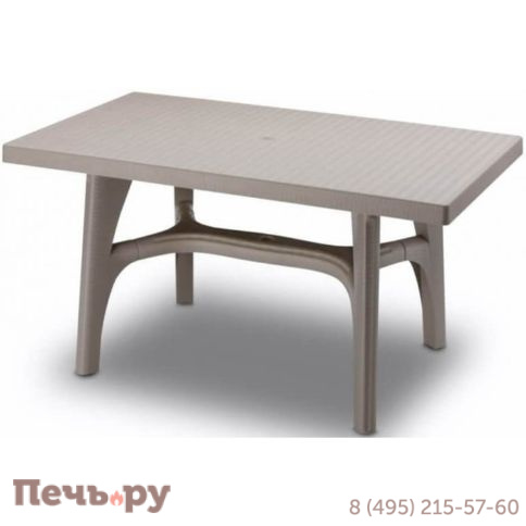 Стол пластиковый обеденный Scab Giardino Intrecciato 140 фото