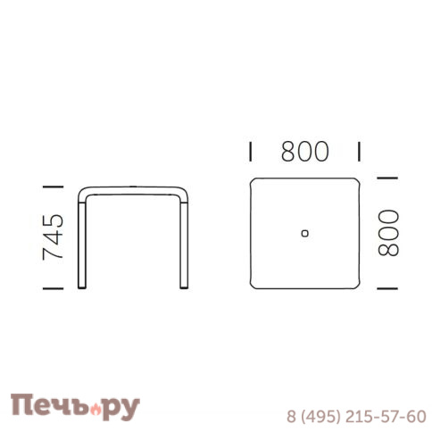 Стол пластиковый Pedrali Snow фото 5