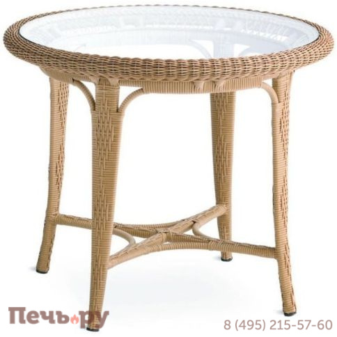 Стол плетеный обеденный Point Alga Dining Table 90 фото 2