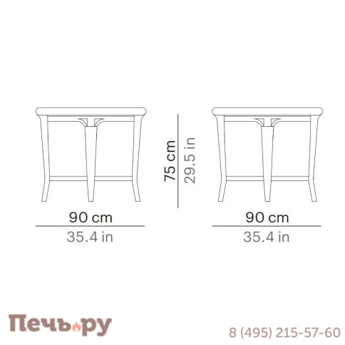 Стол плетеный обеденный Point Alga Dining Table 90 фото 5