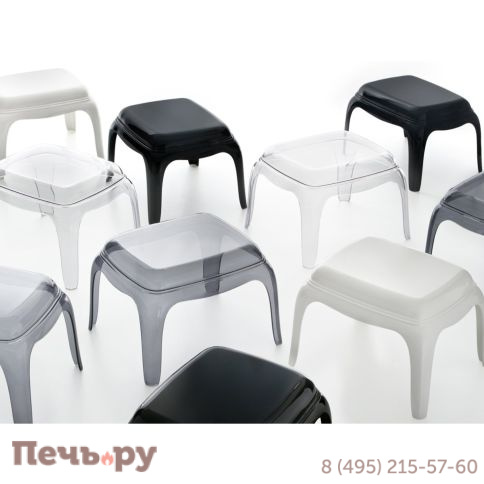 Стол-пуф пластиковый Pedrali Pasha прозрачный фото 7