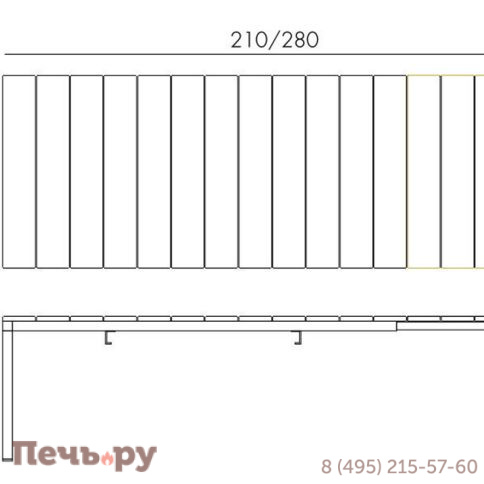 Стол раздвижной Gardeck Rio 210, белый фото 11