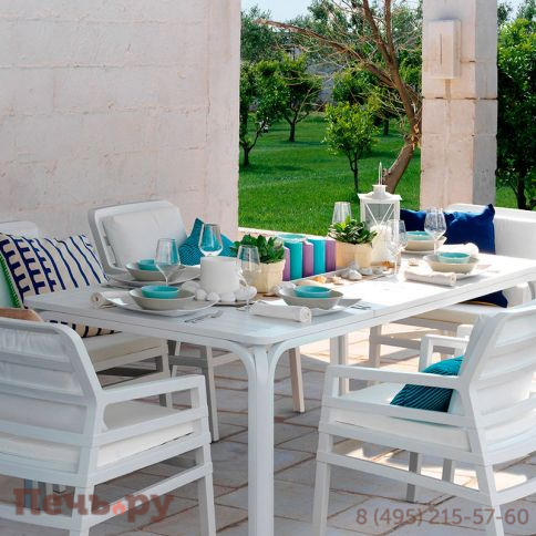 Стол раздвижной Gardeck Rio 210, белый фото 4